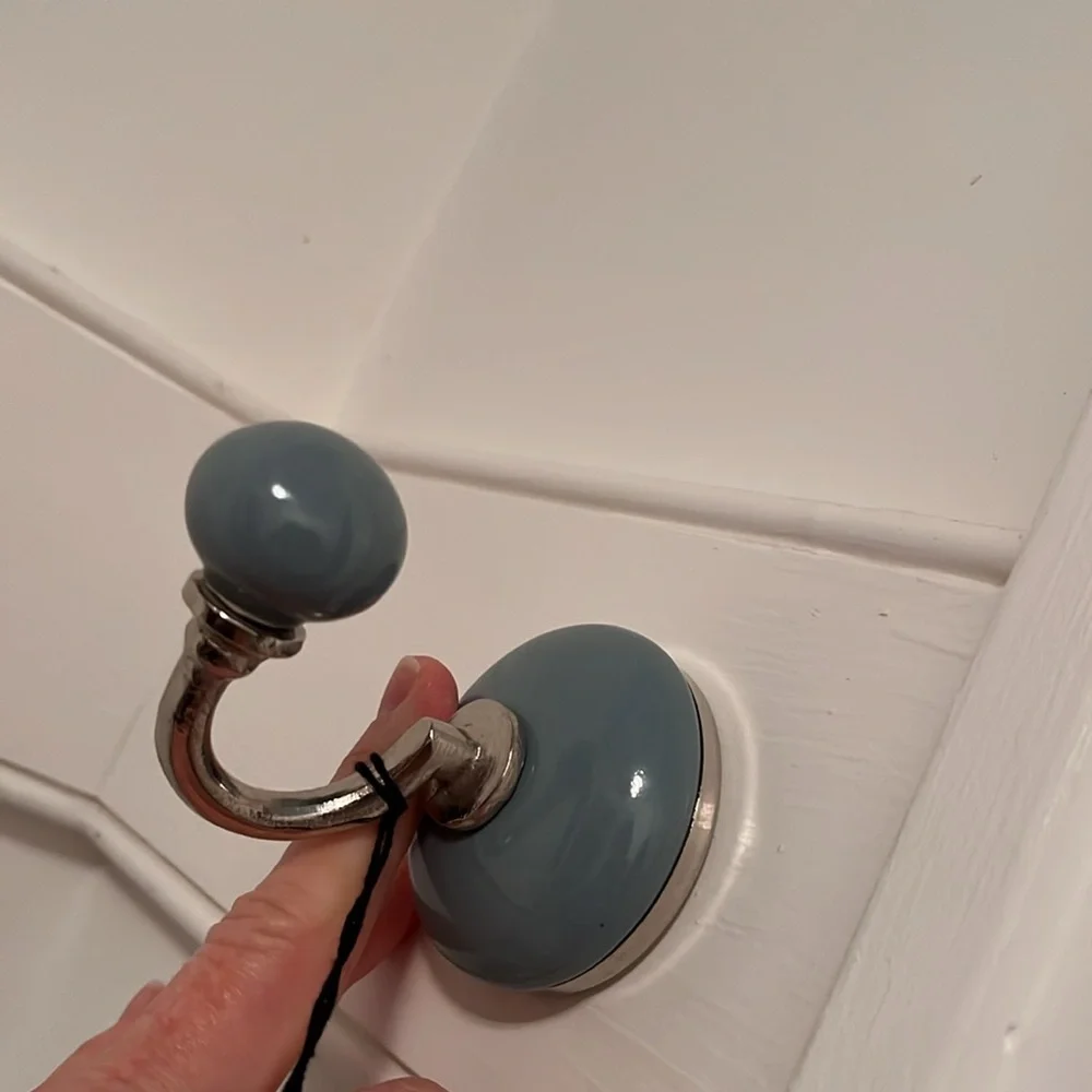 Anthropologie Ceramic Wall Hook Set of 5 NIP
